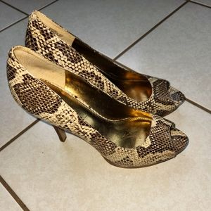 Nine West Snake Print Heels
